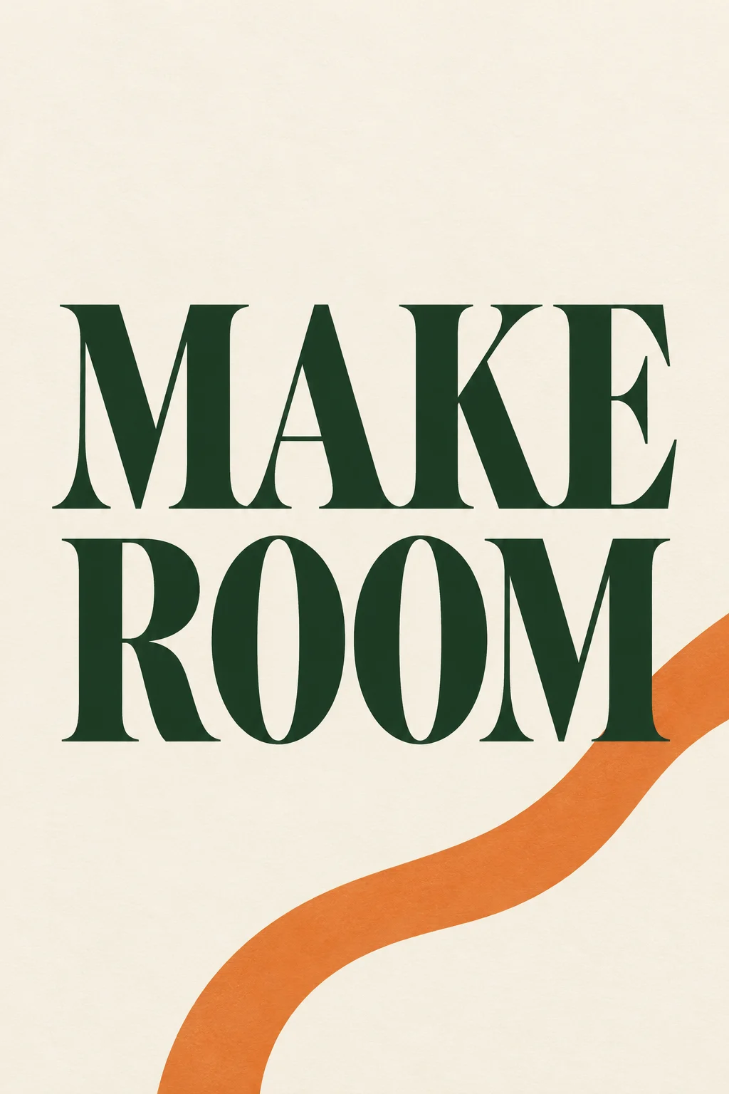 Canva Craft Typography: A Two-Line Editorial Print